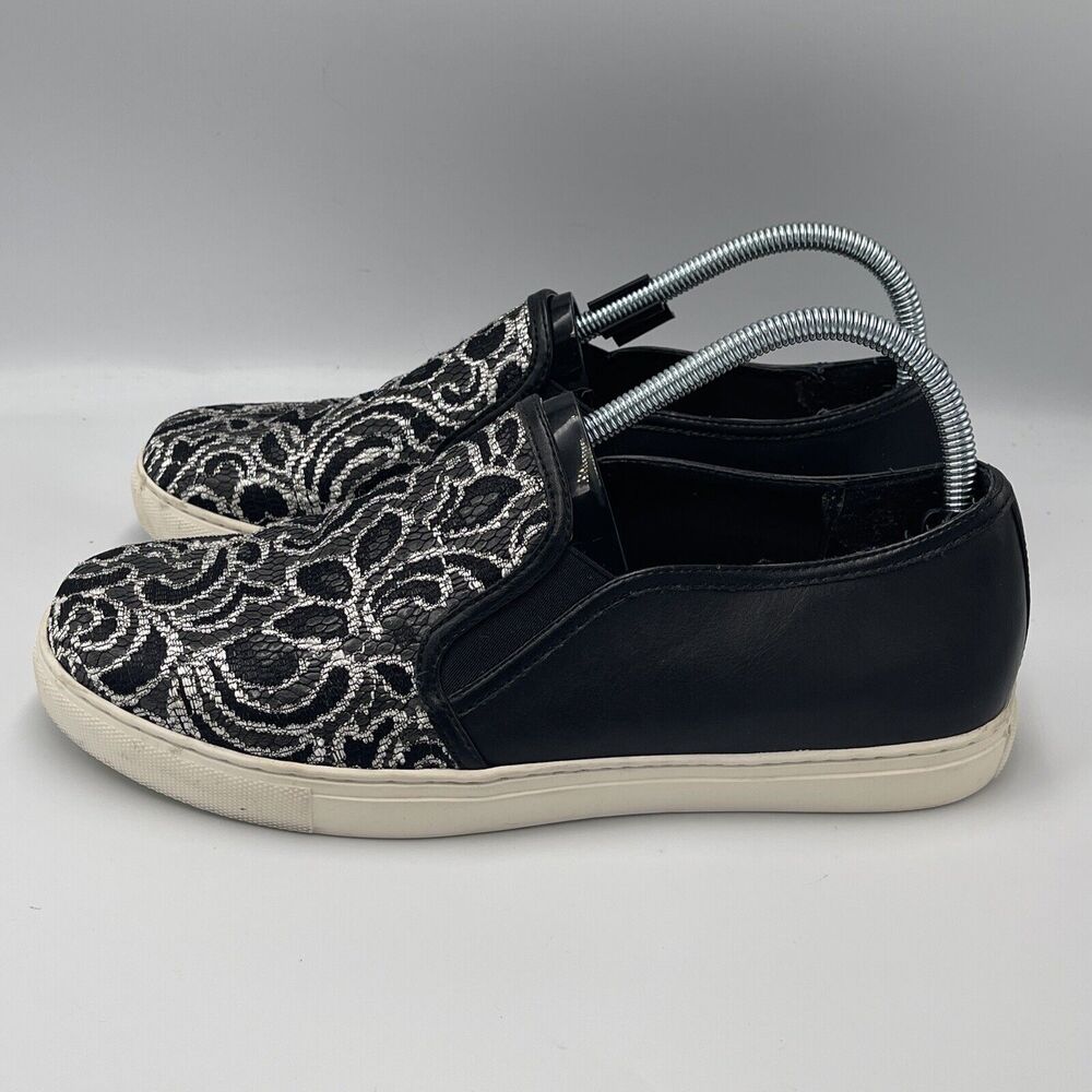 Kurt Geiger Womens SIZE 40 Slip On Shoes US Size 9 Leather Lace Snake Comfort